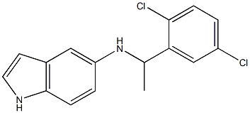 N-[1-(2,5-dichlorophenyl)ethyl]-1H-indol-5-amine,,结构式