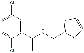 N-[1-(2,5-dichlorophenyl)ethyl]-N-(2-furylmethyl)amine 化学構造式