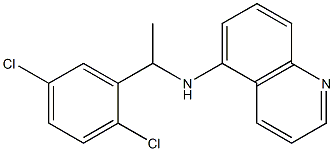 N-[1-(2,5-dichlorophenyl)ethyl]quinolin-5-amine,,结构式