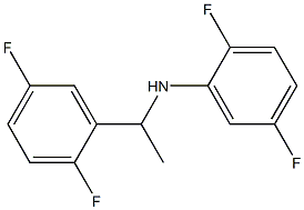 N-[1-(2,5-difluorophenyl)ethyl]-2,5-difluoroaniline Struktur