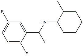 N-[1-(2,5-difluorophenyl)ethyl]-2-methylcyclohexan-1-amine 化学構造式