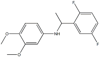 N-[1-(2,5-difluorophenyl)ethyl]-3,4-dimethoxyaniline,,结构式