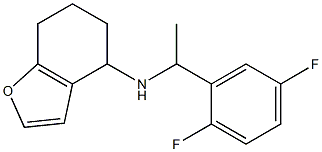 N-[1-(2,5-difluorophenyl)ethyl]-4,5,6,7-tetrahydro-1-benzofuran-4-amine Struktur
