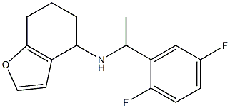 N-[1-(2,5-difluorophenyl)ethyl]-4,5,6,7-tetrahydro-1-benzofuran-4-amine 化学構造式