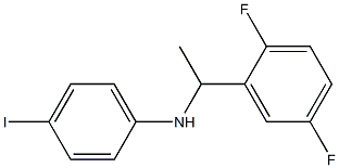 N-[1-(2,5-difluorophenyl)ethyl]-4-iodoaniline Structure