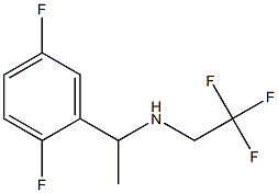 N-[1-(2,5-difluorophenyl)ethyl]-N-(2,2,2-trifluoroethyl)amine,,结构式