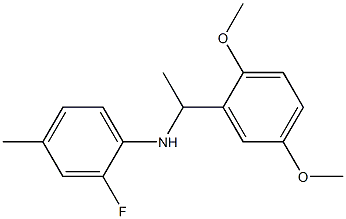  N-[1-(2,5-dimethoxyphenyl)ethyl]-2-fluoro-4-methylaniline