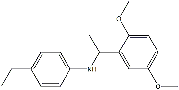 N-[1-(2,5-dimethoxyphenyl)ethyl]-4-ethylaniline Structure