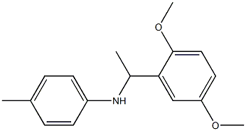 N-[1-(2,5-dimethoxyphenyl)ethyl]-4-methylaniline,,结构式