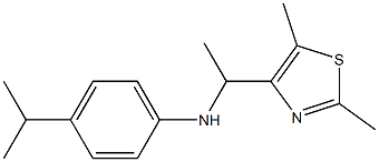  N-[1-(2,5-dimethyl-1,3-thiazol-4-yl)ethyl]-4-(propan-2-yl)aniline