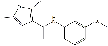 N-[1-(2,5-dimethylfuran-3-yl)ethyl]-3-methoxyaniline Structure