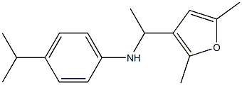 N-[1-(2,5-dimethylfuran-3-yl)ethyl]-4-(propan-2-yl)aniline,,结构式