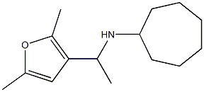 N-[1-(2,5-dimethylfuran-3-yl)ethyl]cycloheptanamine 结构式