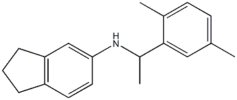 N-[1-(2,5-dimethylphenyl)ethyl]-2,3-dihydro-1H-inden-5-amine Struktur