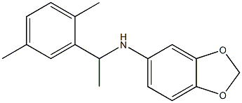  N-[1-(2,5-dimethylphenyl)ethyl]-2H-1,3-benzodioxol-5-amine