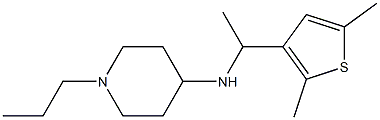 N-[1-(2,5-dimethylthiophen-3-yl)ethyl]-1-propylpiperidin-4-amine Structure