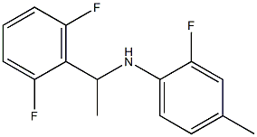 N-[1-(2,6-difluorophenyl)ethyl]-2-fluoro-4-methylaniline,,结构式