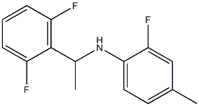 N-[1-(2,6-difluorophenyl)ethyl]-2-fluoro-4-methylaniline Structure