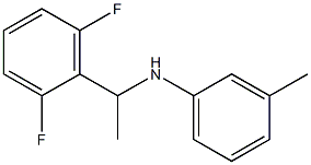 N-[1-(2,6-difluorophenyl)ethyl]-3-methylaniline,,结构式