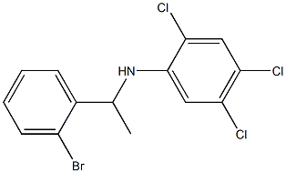 N-[1-(2-bromophenyl)ethyl]-2,4,5-trichloroaniline 结构式