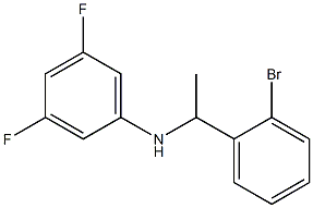 N-[1-(2-bromophenyl)ethyl]-3,5-difluoroaniline 结构式