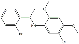 N-[1-(2-bromophenyl)ethyl]-5-chloro-2,4-dimethoxyaniline Structure