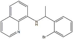 N-[1-(2-bromophenyl)ethyl]quinolin-8-amine Structure