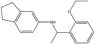 N-[1-(2-ethoxyphenyl)ethyl]-2,3-dihydro-1H-inden-5-amine Struktur