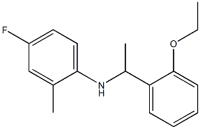 N-[1-(2-ethoxyphenyl)ethyl]-4-fluoro-2-methylaniline,,结构式