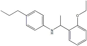 N-[1-(2-ethoxyphenyl)ethyl]-4-propylaniline Struktur