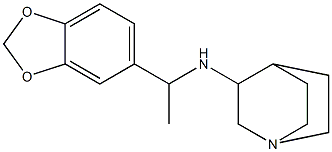 N-[1-(2H-1,3-benzodioxol-5-yl)ethyl]-1-azabicyclo[2.2.2]octan-3-amine 化学構造式