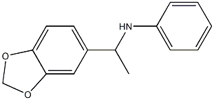 N-[1-(2H-1,3-benzodioxol-5-yl)ethyl]aniline,,结构式