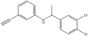 N-[1-(3,4-dichlorophenyl)ethyl]-3-ethynylaniline Struktur