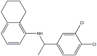 N-[1-(3,4-dichlorophenyl)ethyl]-5,6,7,8-tetrahydronaphthalen-1-amine 化学構造式