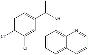 N-[1-(3,4-dichlorophenyl)ethyl]quinolin-8-amine Struktur