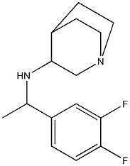 N-[1-(3,4-difluorophenyl)ethyl]-1-azabicyclo[2.2.2]octan-3-amine Struktur