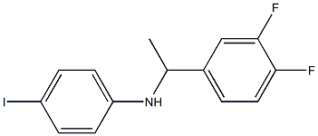 N-[1-(3,4-difluorophenyl)ethyl]-4-iodoaniline 结构式