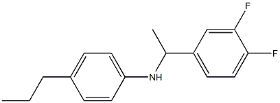 N-[1-(3,4-difluorophenyl)ethyl]-4-propylaniline Struktur