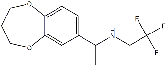 N-[1-(3,4-dihydro-2H-1,5-benzodioxepin-7-yl)ethyl]-N-(2,2,2-trifluoroethyl)amine 结构式