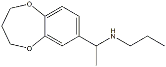 N-[1-(3,4-dihydro-2H-1,5-benzodioxepin-7-yl)ethyl]-N-propylamine Struktur