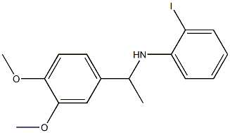 N-[1-(3,4-dimethoxyphenyl)ethyl]-2-iodoaniline Structure