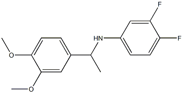 N-[1-(3,4-dimethoxyphenyl)ethyl]-3,4-difluoroaniline Structure