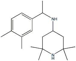 N-[1-(3,4-dimethylphenyl)ethyl]-2,2,6,6-tetramethylpiperidin-4-amine,,结构式