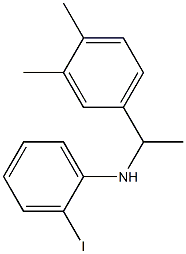 N-[1-(3,4-dimethylphenyl)ethyl]-2-iodoaniline Struktur