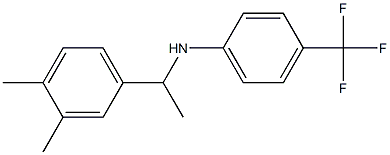 N-[1-(3,4-dimethylphenyl)ethyl]-4-(trifluoromethyl)aniline Structure