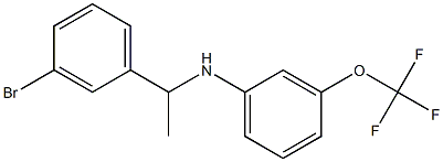 N-[1-(3-bromophenyl)ethyl]-3-(trifluoromethoxy)aniline Structure