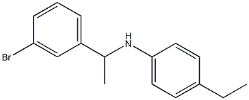 N-[1-(3-bromophenyl)ethyl]-4-ethylaniline Struktur