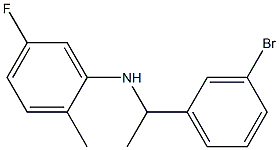 N-[1-(3-bromophenyl)ethyl]-5-fluoro-2-methylaniline Struktur