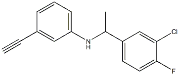 N-[1-(3-chloro-4-fluorophenyl)ethyl]-3-ethynylaniline