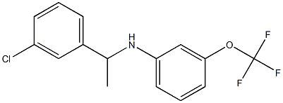 N-[1-(3-chlorophenyl)ethyl]-3-(trifluoromethoxy)aniline